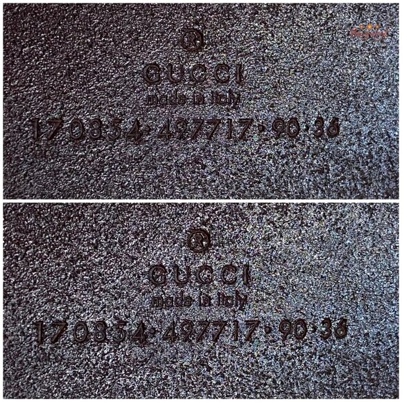 Authentic Gucci Dark Brown Calfskin Dark Bronze Interlocking G Buckle Belt 90/36 - Picture 7 of 13